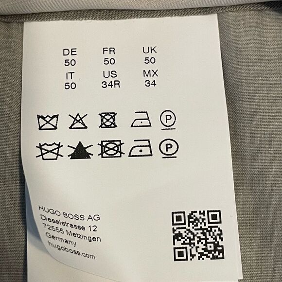 BOSS Hugo Boss Giro 100% Virgin Wool Slim Fit Dress Pants Gray Knit Flat Front 3 - Picture 9 of 13